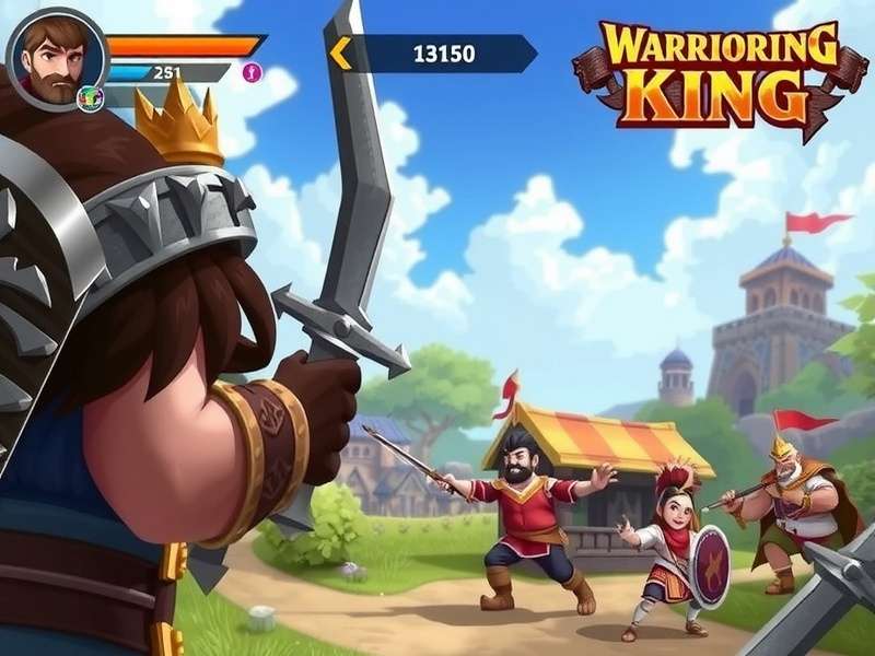Warrior King Saga gameplay screenshot showing character and environment